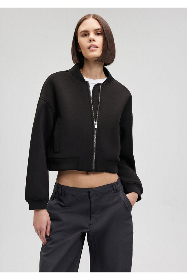 MAVİ KADIN KISA CEKET Siyah 1110359-900