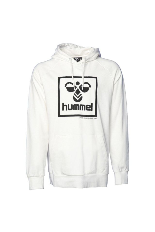 HUMMEL ERKEK HOODIE hmlT-ISAM 2.0 HOODIE 921556 OFF WHITE - 2XL