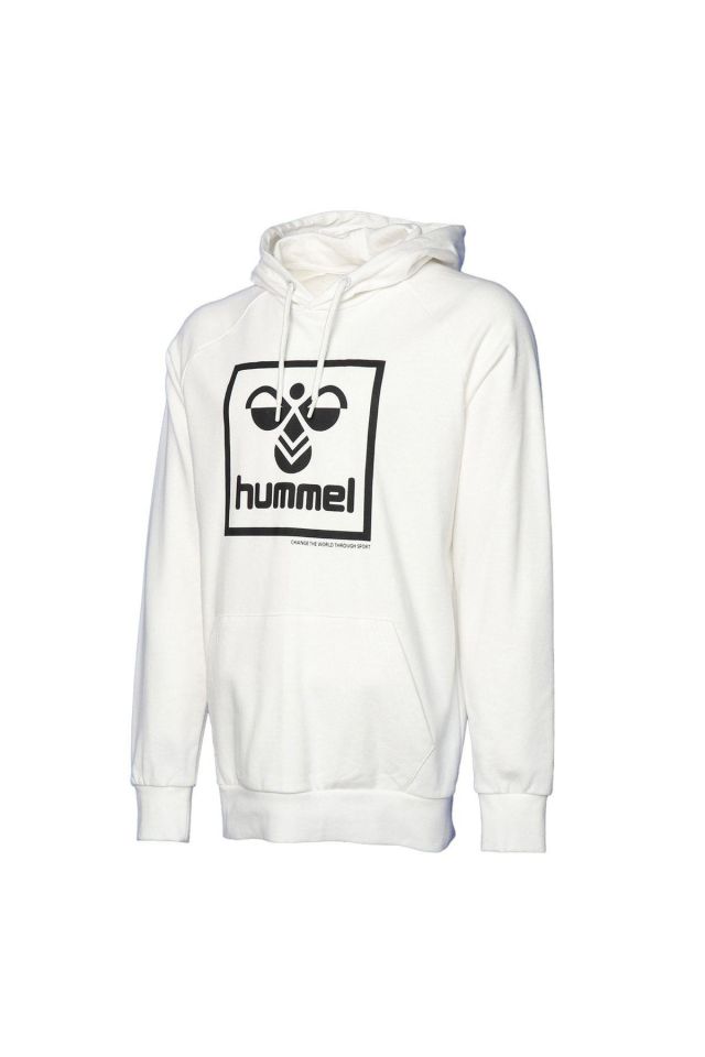 HUMMEL ERKEK HOODIE hmlT-ISAM 2.0 HOODIE 921556 OFF WHITE - 2XL