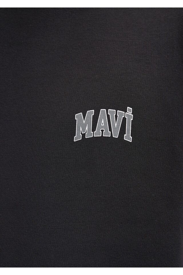 MAVİ ERKEK MAVİ BASKILI SWEATSHIRT Siyah 0611716-900