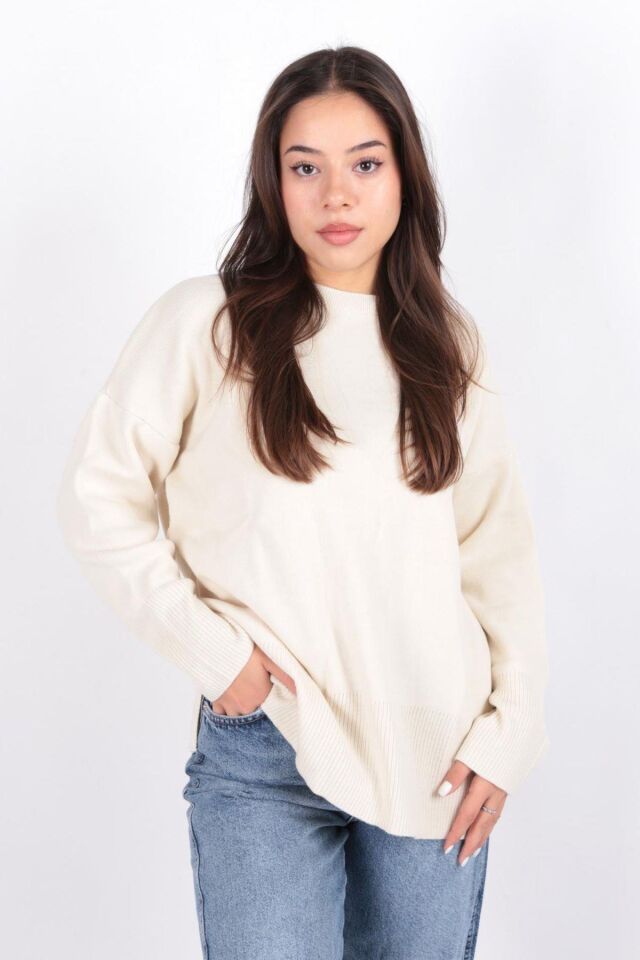 FASHION FRIENDS KADIN BİSİKLET YAKA TUNİK 24K0263K1