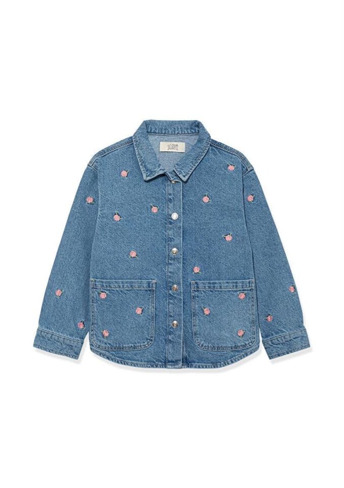 MAVİ ÇOCUK LULU Flower Embroidery Denim 7210002-86739