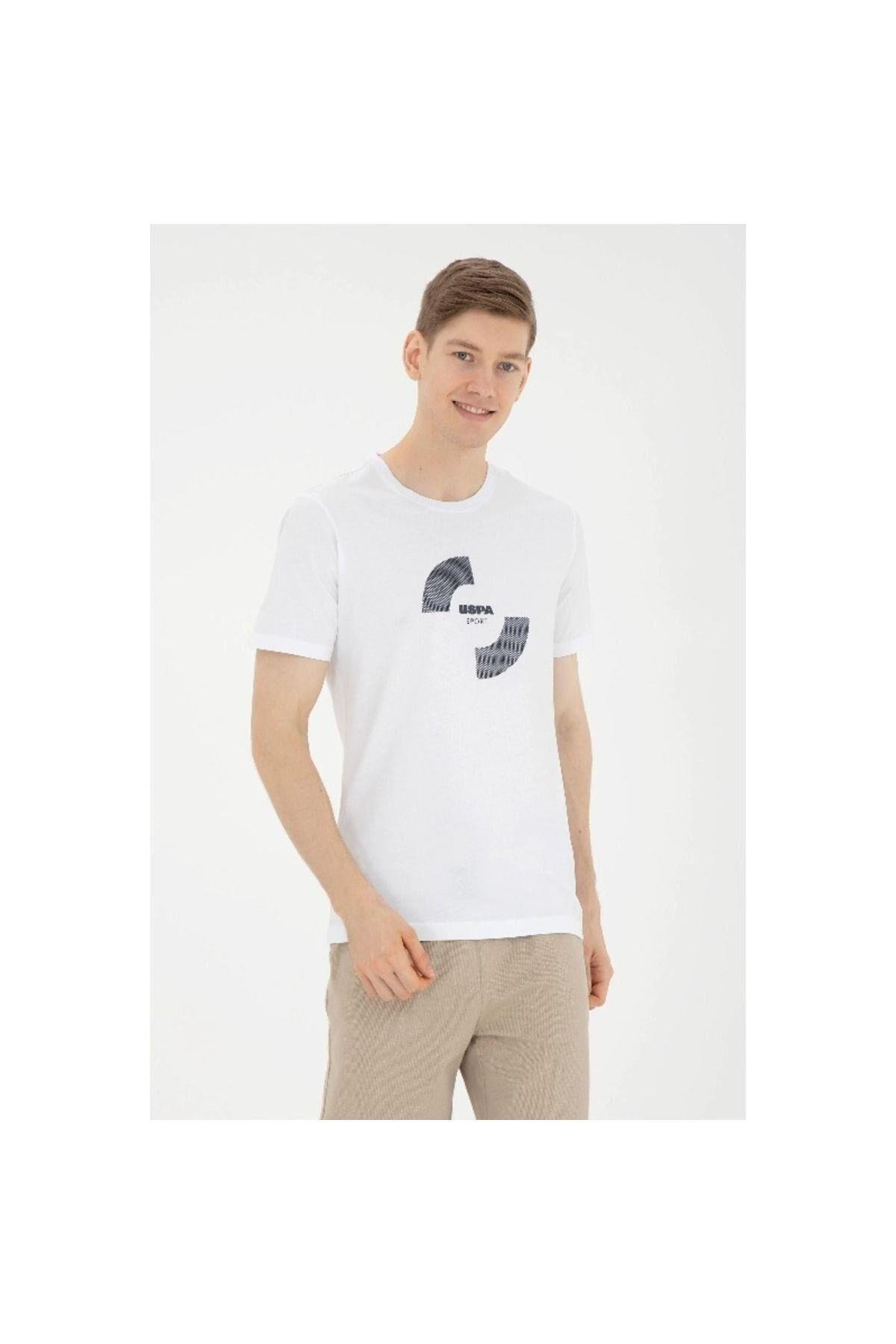 U.S. POLO ASSN. ERKEK T-SHİRT G081SZ011-0-1824946 BEYAZ - L