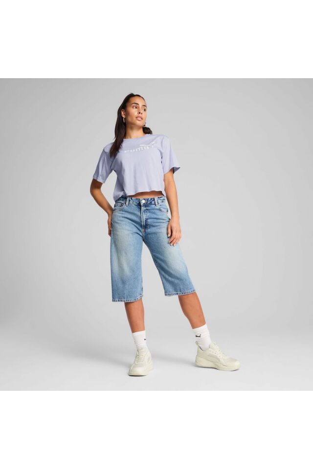 PUMA KADIN ESS CROPPED NO. 1 LOGO TEE TİŞÖRT 68497247