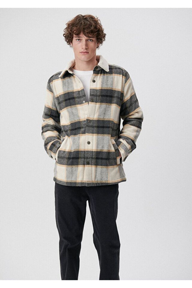 MAVİ ERKEK KARELİ CEKET Gri Kareli 0110287-85642