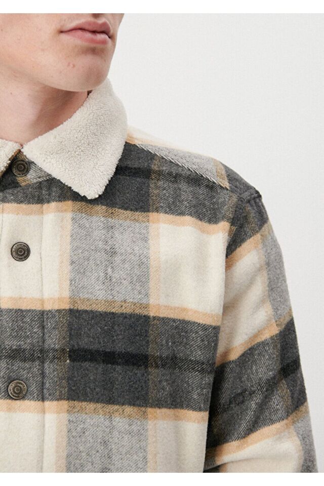 MAVİ ERKEK KARELİ CEKET Gri Kareli 0110287-85642