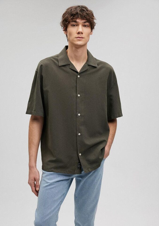 MAVİ ERKEK KISA KOL GÖMLEK Antrasit 0210679-80106