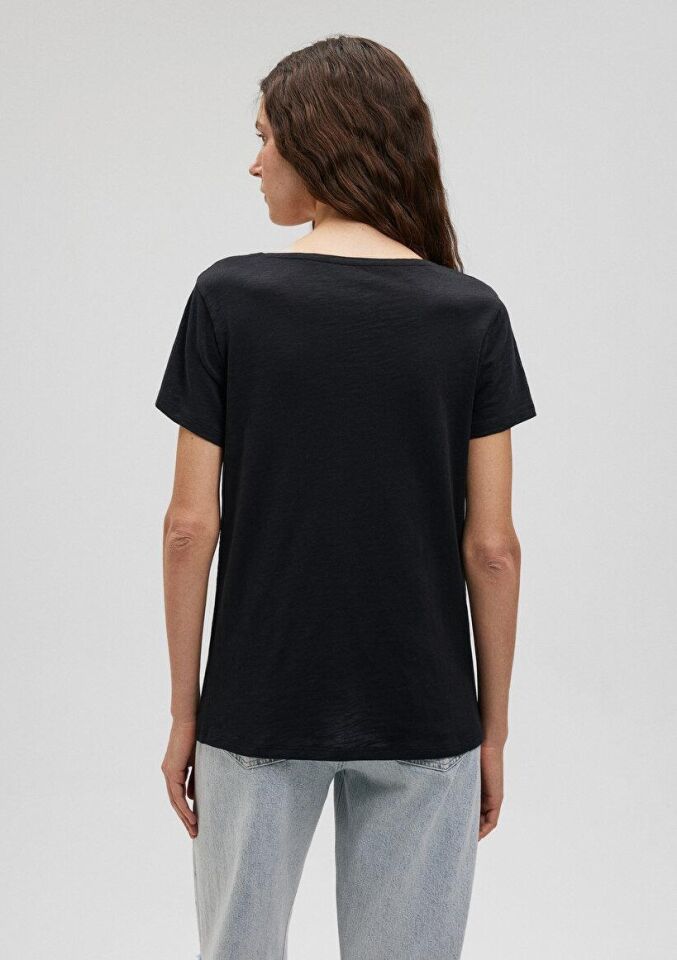 MAVİ KADIN BASIC V YAKA PENYE Siyah 168260-900