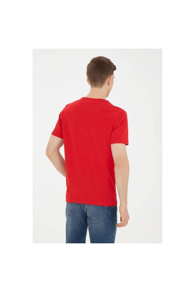 U.S. POLO ASSN. ERKEK T-SHİRT G081SZ011-0-1824946 KIRMIZI - M