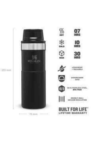 STANLEY 16OZ CLASSIC TRGR- ACTN MUG MBLK EU TERMOS 10-06439-031