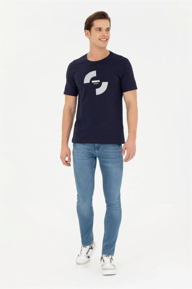 U.S. POLO ASSN. ERKEK T-SHİRT G081SZ011-0-1824946 LACİVERT - S