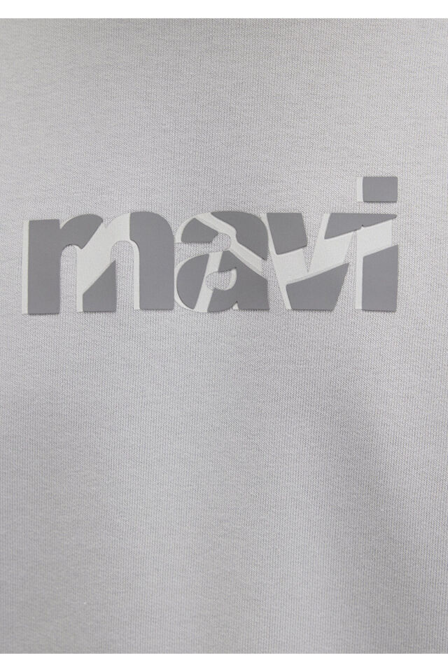 MAVİ ERKEK MAVİ BASKILI SWEATSHIRT Açık Gri 0S10402-70075