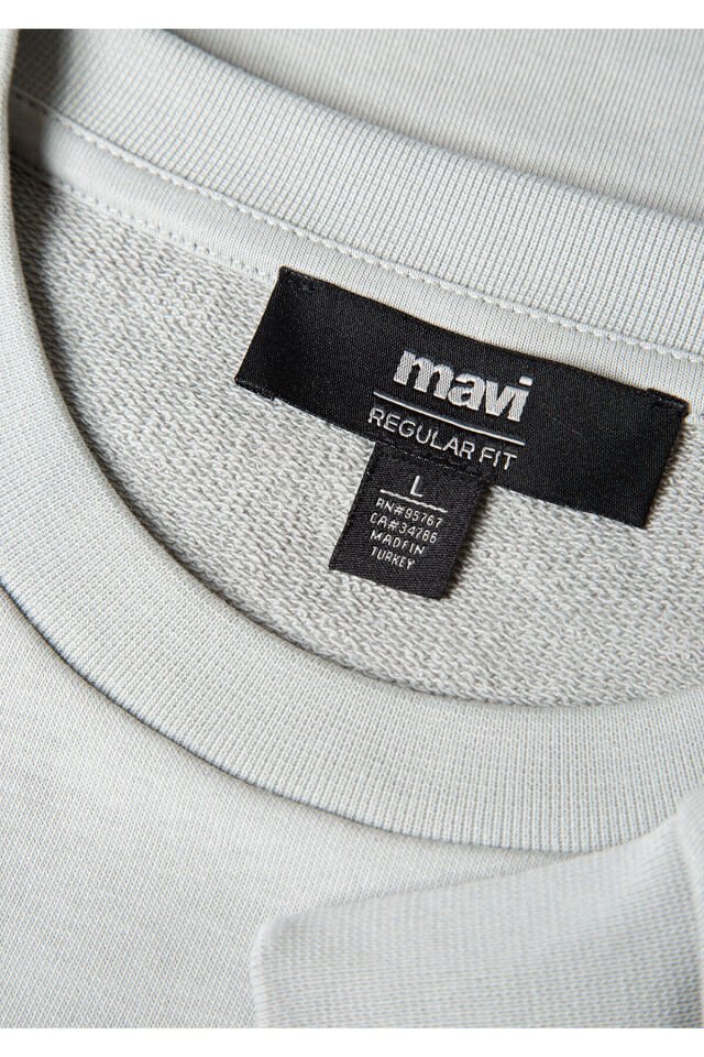 MAVİ ERKEK MAVİ BASKILI SWEATSHIRT Açık Gri 0S10402-70075