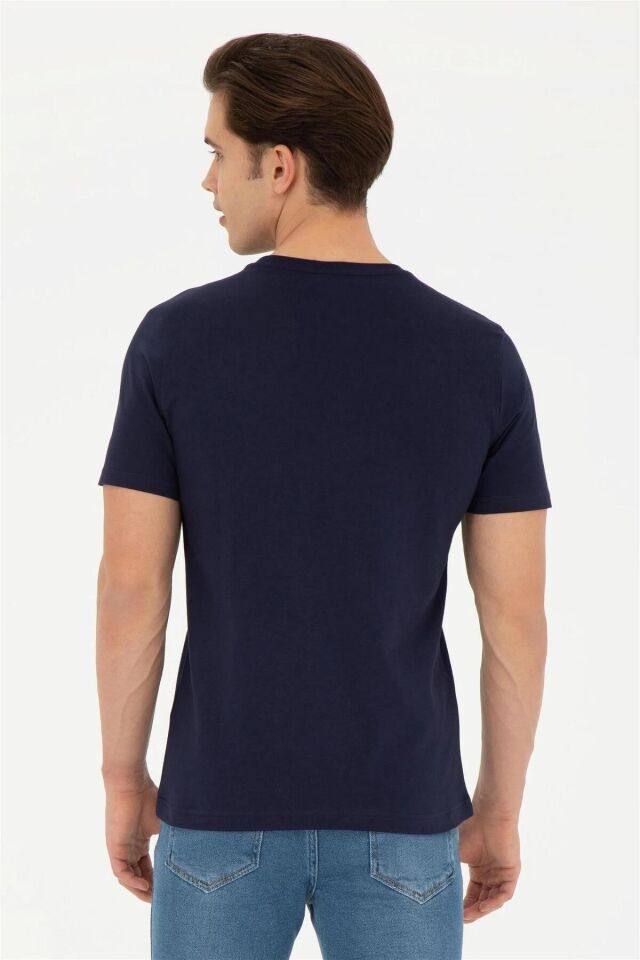 U.S. POLO ASSN. ERKEK T-SHİRT G081SZ011-0-1824946 LACİVERT - XL