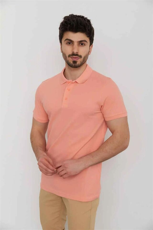 CAZADOR ERKEK 4613 POLO PİKE T-SHIRT 23YCEEO04613 Somon - M
