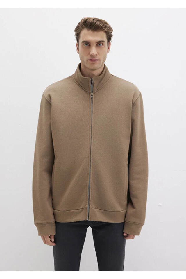 MAVİ ERKEK FULL ZIP SWEATSHIRT Shitake 0S10377-70378