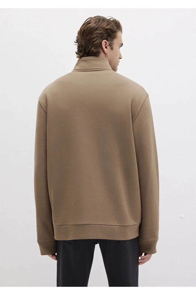 MAVİ ERKEK FULL ZIP SWEATSHIRT Shitake 0S10377-70378