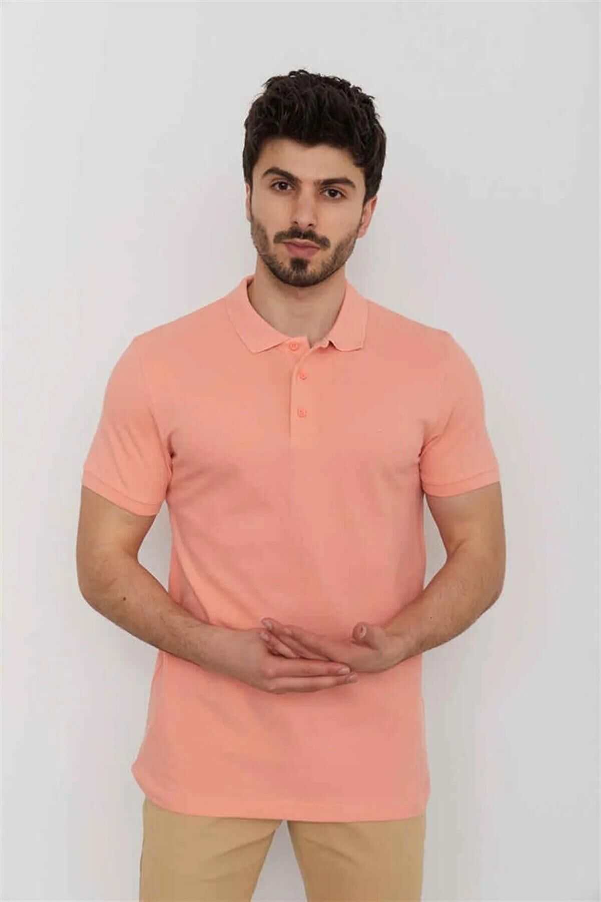 CAZADOR ERKEK 4613 POLO PİKE T-SHIRT 23YCEEO04613 Somon - S