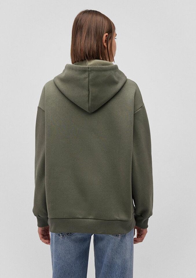 MAVİ KADIN MAVİ LOGO KAPÜŞONLU SWEATSHIRT Haki 1600361-71581