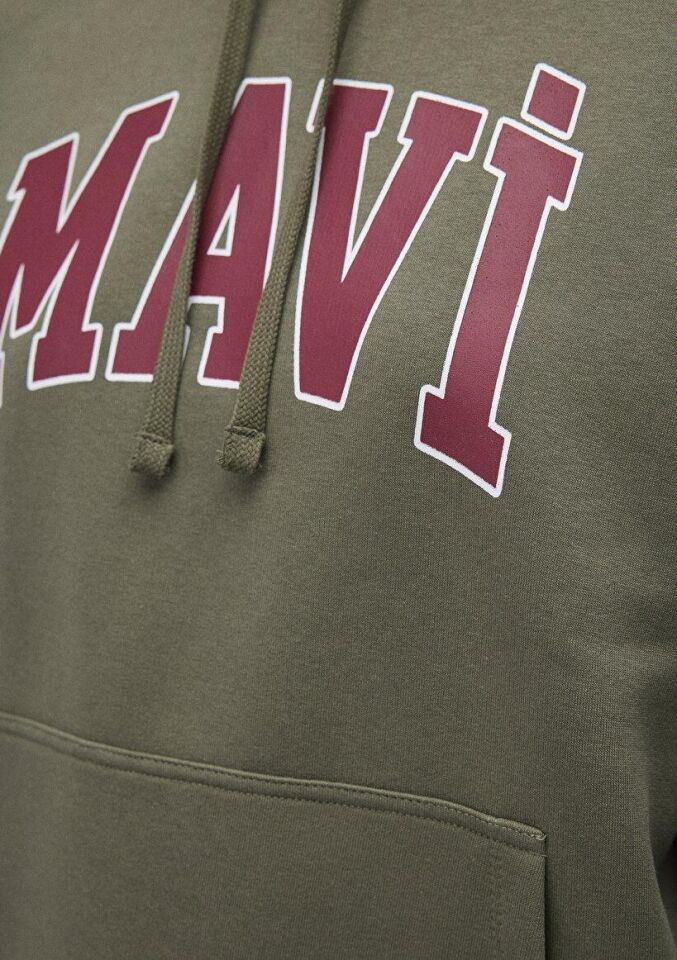 MAVİ KADIN MAVİ LOGO KAPÜŞONLU SWEATSHIRT Haki 1600361-71581