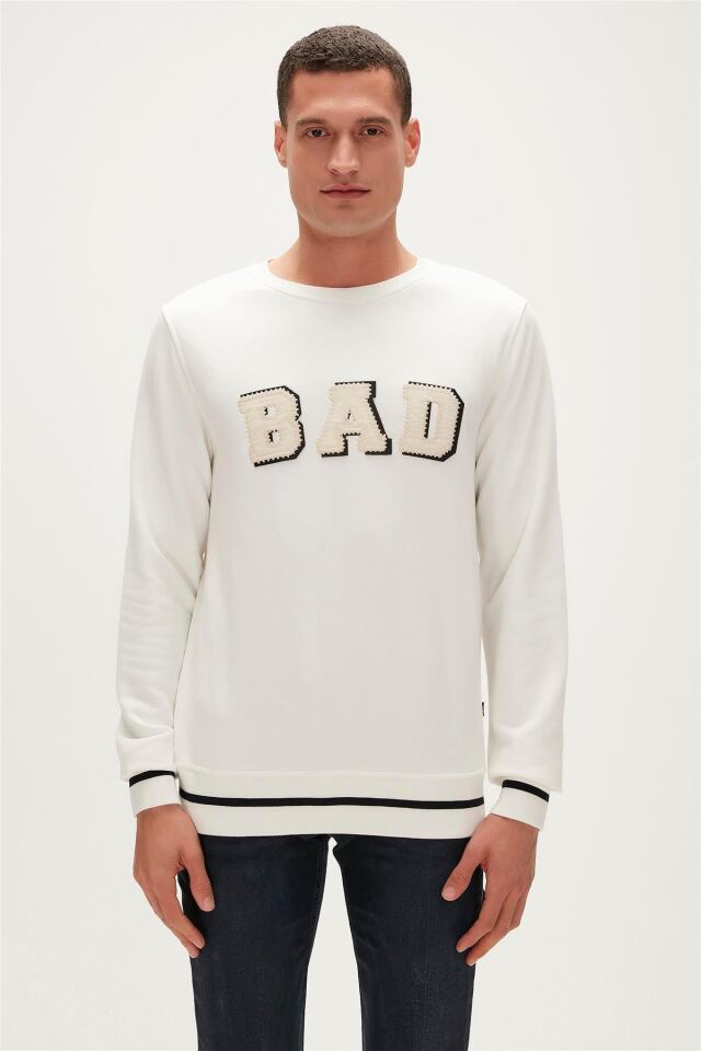 BAD BEAR ERKEK FELT CREWNECK 23.02.12.013