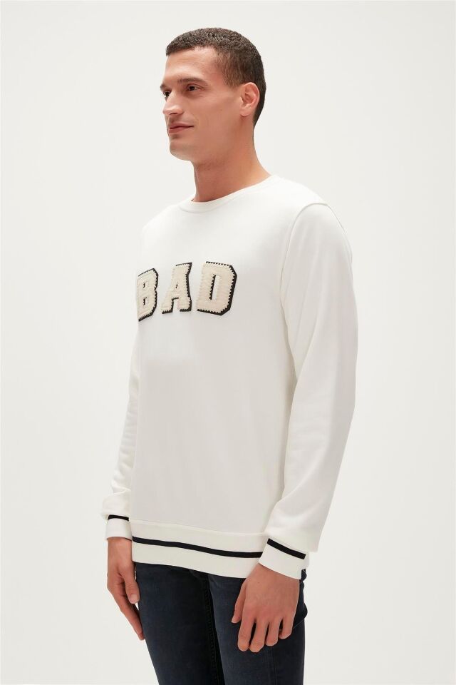 BAD BEAR ERKEK FELT CREWNECK 23.02.12.013