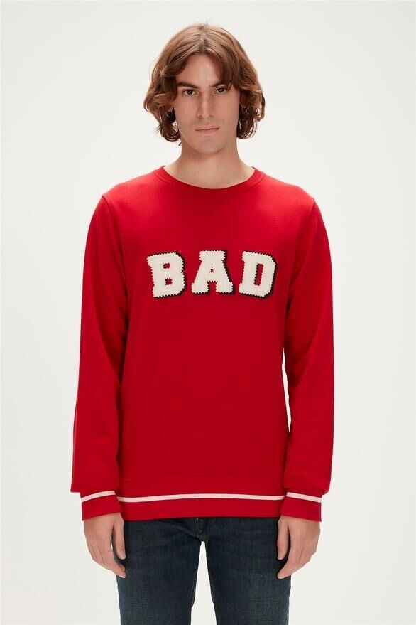 BAD BEAR ERKEK FELT CREWNECK 23.02.12.013
