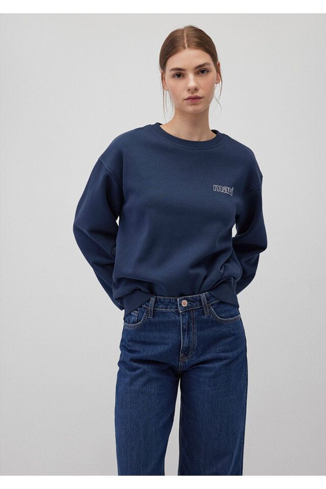 MAVİ KADIN UZUN KOLLU SWEATSHIRT dress blues 1611656-82454