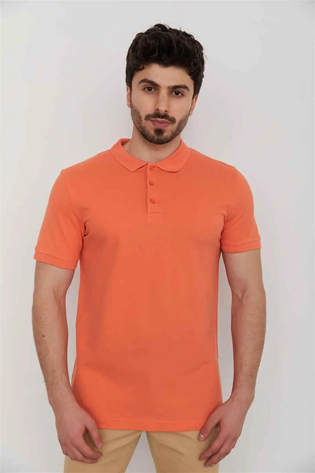 CAZADOR ERKEK 4613 POLO PİKE T-SHIRT 23YCEEO04613 MANDALİNA - M