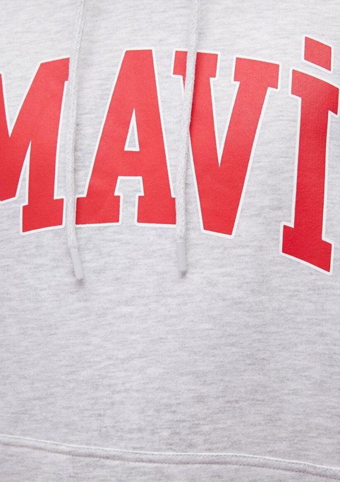 MAVİ ERKEK MAVİ BASKILI SWEATSHIRT Kar Gri MelanJ 067149-85438