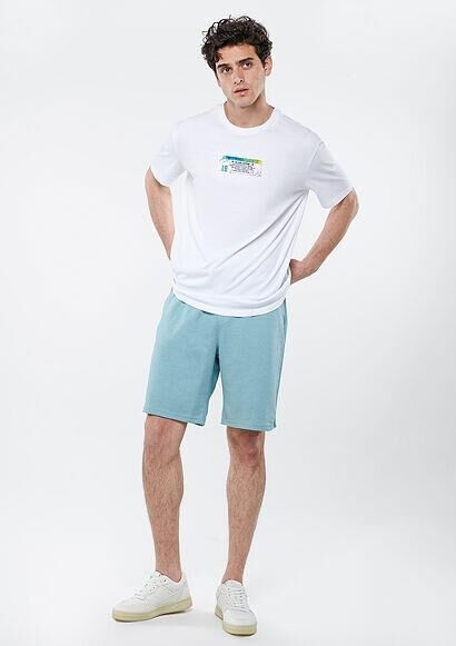 MAVİ ERKEK ÖRME ŞORT Taş Mavi 066935-70838 MAVİ - L