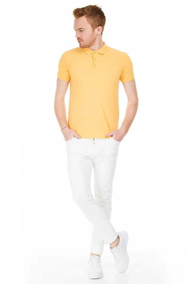 CAZADOR ERKEK 4613 POLO PİKE T-SHIRT 23YCEEO04613 HARDAL - L