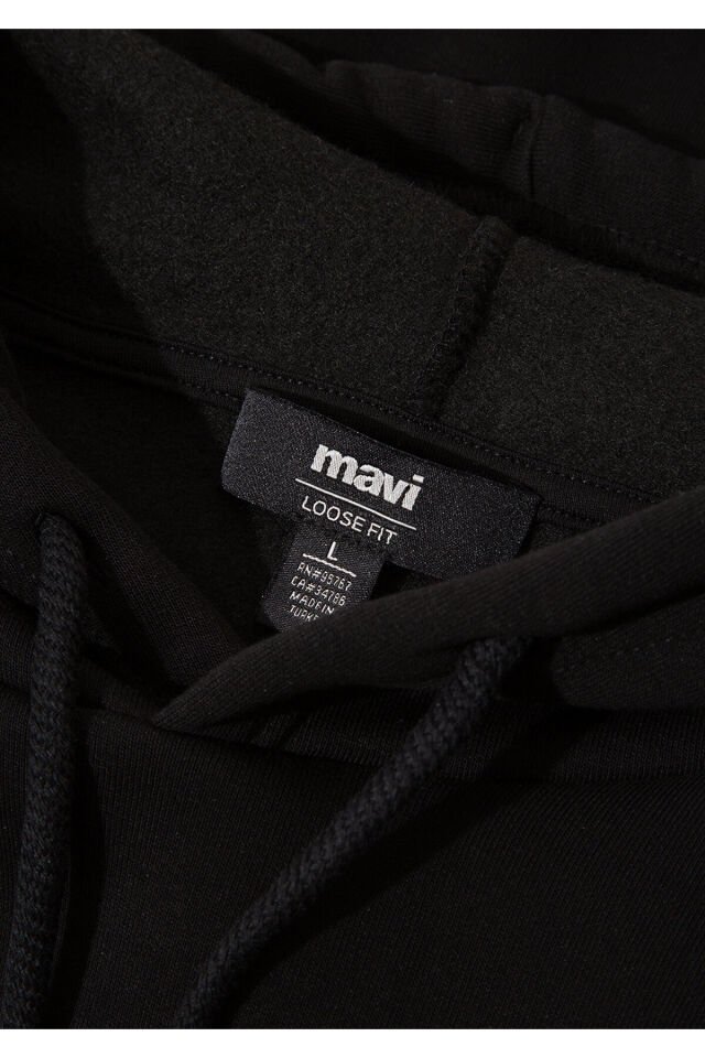 MAVİ ERKEK MAVİ KAPÜŞONLU SWEATSHIRT Siyah 0S10326-900