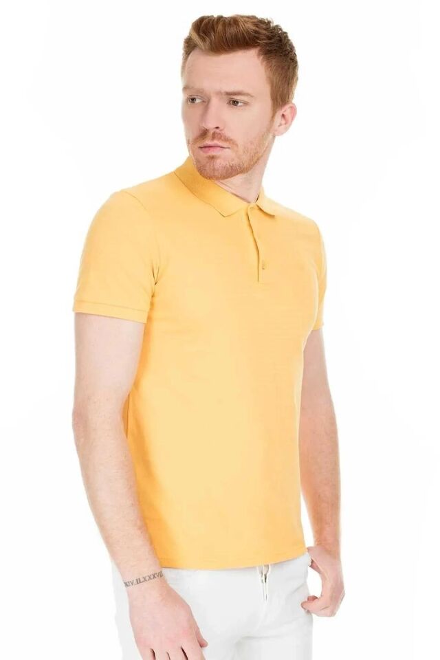 CAZADOR ERKEK 4613 POLO PİKE T-SHIRT 23YCEEO04613 HARDAL - S
