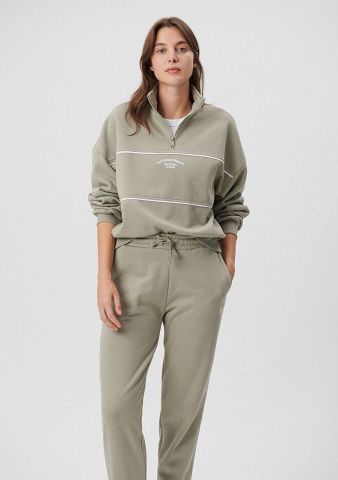 MAVİ KADIN YARIM FERMUARLI SWEATSHIRT Desert Sage 1S10007-85873