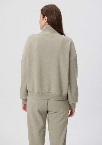 MAVİ KADIN YARIM FERMUARLI SWEATSHIRT Desert Sage 1S10007-85873
