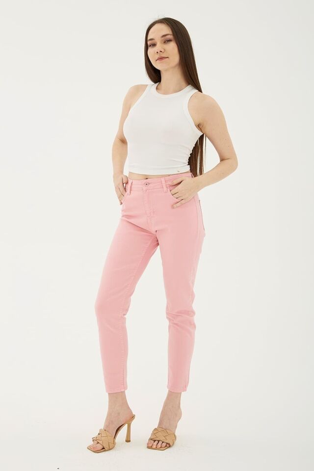 FASHION FRIENDS KADIN MOM PANTOLON 23Y-PNT0534K1 PEMBE - 38