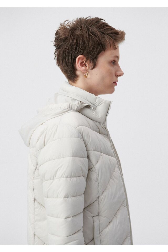 MAVİ KADIN DİK YAKA CEKET Pus Gri 110698-27105 Standart - L