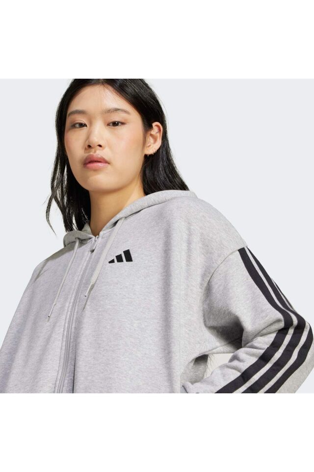 ADİDAS KADIN KAPÜŞONLU SWEATSHIRT W 3S FT FZ HD JE0055