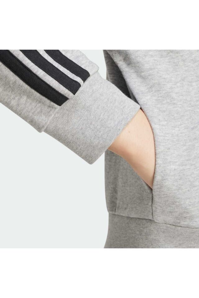 ADİDAS KADIN KAPÜŞONLU SWEATSHIRT W 3S FT FZ HD JE0055