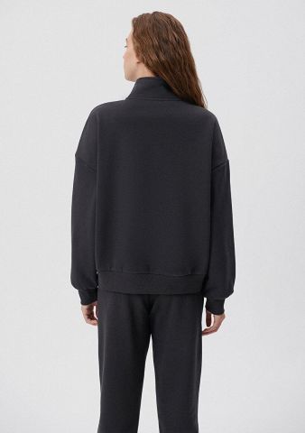 MAVİ KADIN YARIM FERMUARLI SWEATSHIRT Kömür 1S10007-70087
