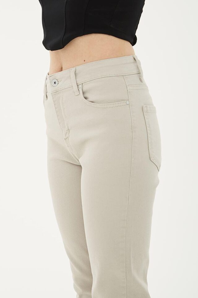 FASHION FRIENDS KADIN MOM PANTOLON 23Y-PNT0534K1 TAŞ - 38