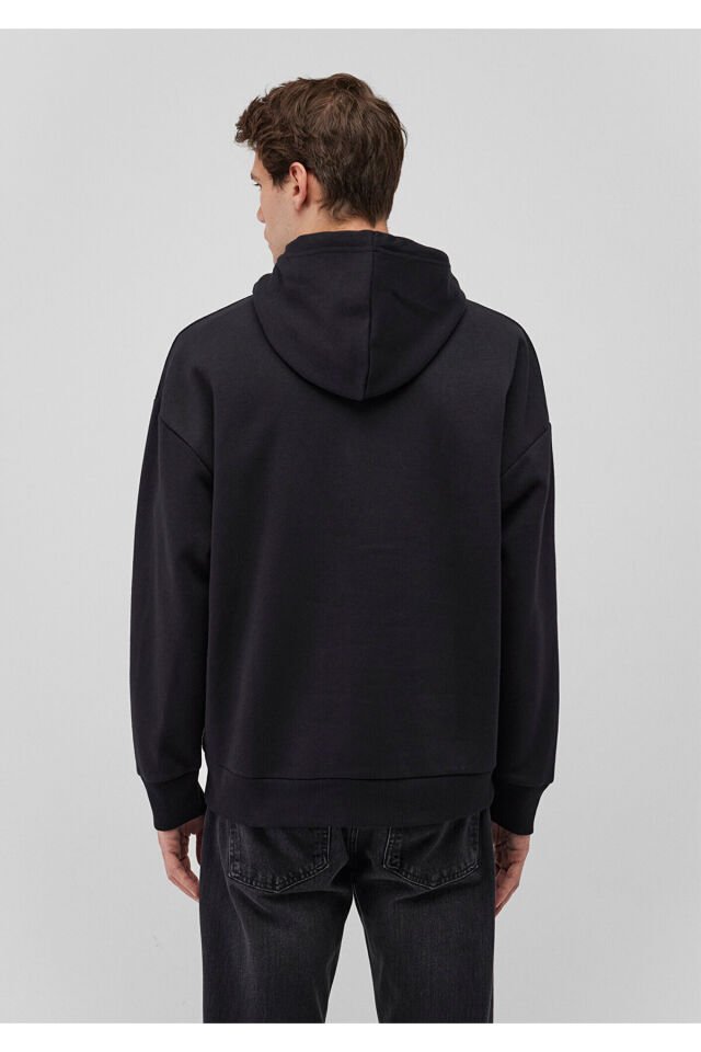 MAVİ ERKEK MAVİ LOGO BASKILI KAPÜŞONLU SWEATSHIRT S 0610958-900