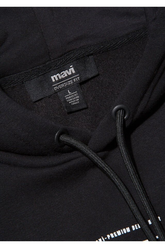 MAVİ ERKEK MAVİ LOGO BASKILI KAPÜŞONLU SWEATSHIRT S 0610958-900