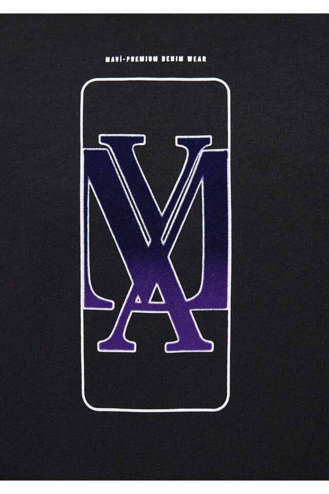 MAVİ ERKEK MAVİ LOGO BASKILI KAPÜŞONLU SWEATSHIRT S 0610958-900