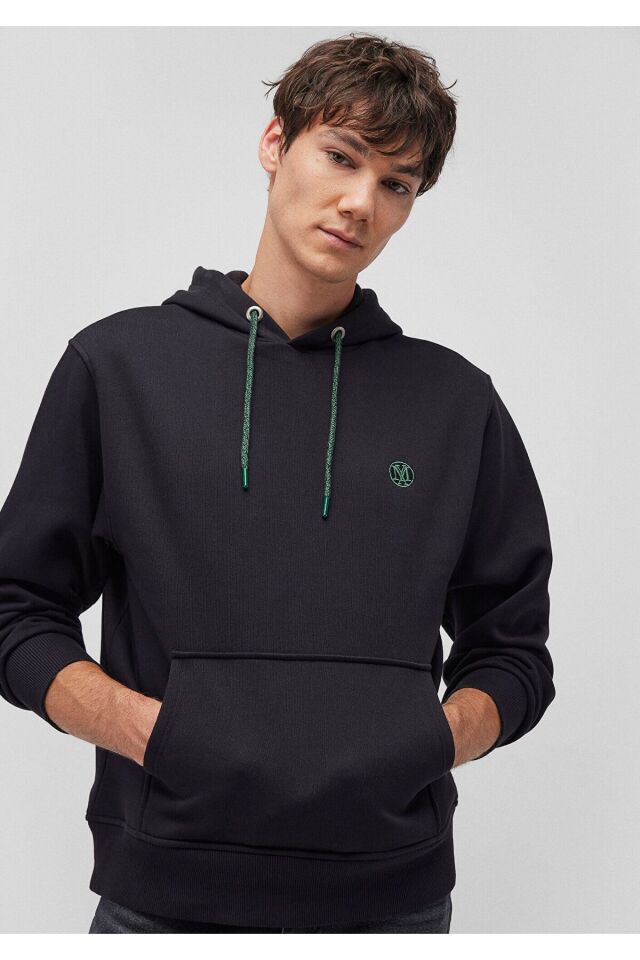 MAVİ ERKEK KAPÜŞONLU SWEATSHIRT Siyah 065809-900