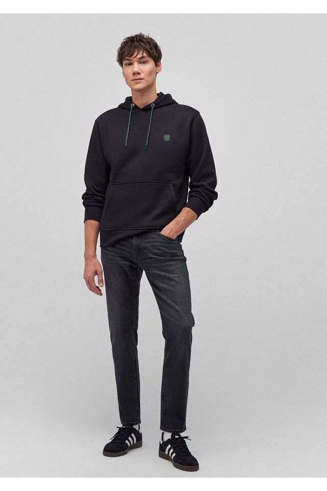 MAVİ ERKEK KAPÜŞONLU SWEATSHIRT Siyah 065809-900