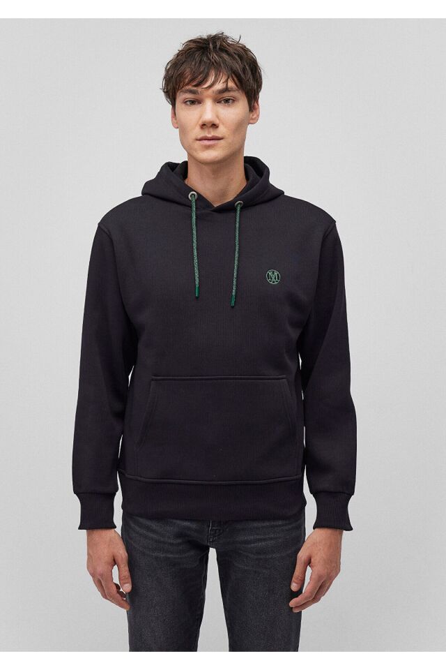 MAVİ ERKEK KAPÜŞONLU SWEATSHIRT Siyah 065809-900