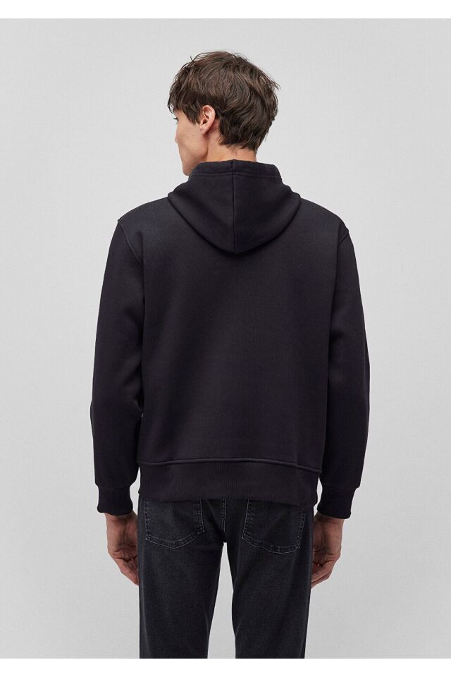 MAVİ ERKEK KAPÜŞONLU SWEATSHIRT Siyah 065809-900