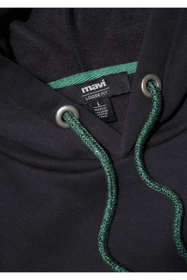 MAVİ ERKEK KAPÜŞONLU SWEATSHIRT Siyah 065809-900